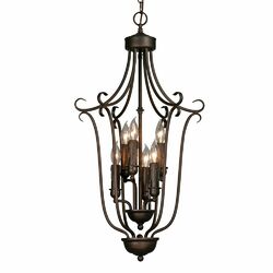 Madison 6 Light Pendant in Bronze