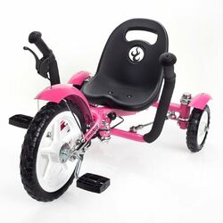 Toddler's Ergonomic 3 Wheeled Cruiser in Pink