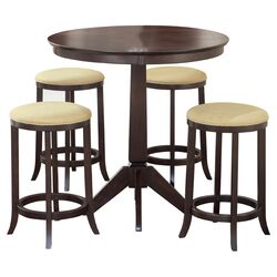 Tiburon 5 Piece Pub Set in Espresso