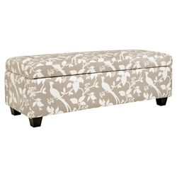 Kent Wall Hugger Storage Bench in Tan