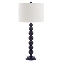 Jenna Table Lamp in Navy (Set of 2)