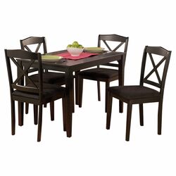 Mason 5 Piece Dining Set in Black