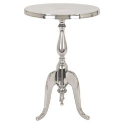 Haley End Table in Silver