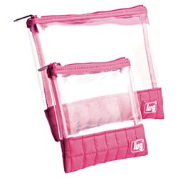 Clear View 2 Piece Envelope Set in Rose Pink