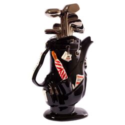 Golf Bag Tea Pot in Black