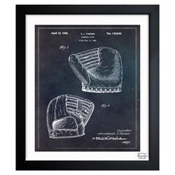 Baseball Mitt 1945 Framed Art