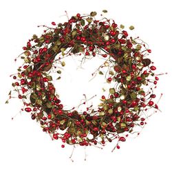 Berry Pine Cone Wreath