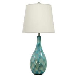Zuri Table Lamp in Teal (Set of 2)
