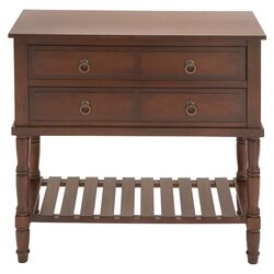 Console Table in Mahogany Brown