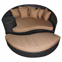 Taiji 2 Piece Daybed Set in Espresso & Mocha