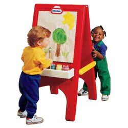 Children's Foldable Double Art Easel in Red