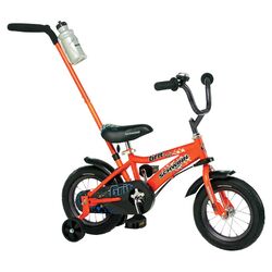 Boys Juvenile Grit Bike with Training Wheels in Orange