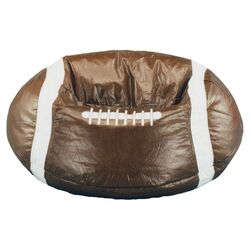 Child Football Bean Bag Chair in Brown