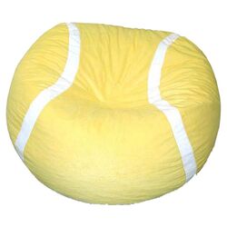 Tennis Big Ball Bean Bag Chair in Yellow