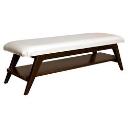Modern Expressions Bed End Bench in White