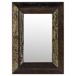 Langley Mirror in Distressed Rustic Wood