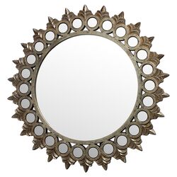 Porterdale Mirror in Rosebery Gold