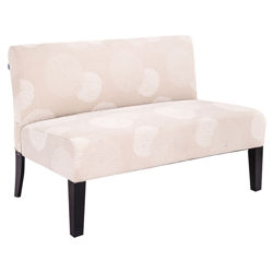 Deco Setee Bench in Ivory Sunflower