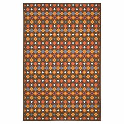 Metropolis Diamonds Brown Rug