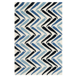 Soho Ivory & Blue 2'6