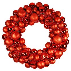 Ornament Wreath in Red