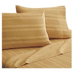 Arezzo 300 Thread Count Sheet Set in Soft Gold