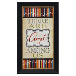 There Are Angels Among Us Wall Art in Black There Are Angels Among Us Wall Art in Black
