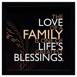The Love Of a Family Print Art in Black The Love Of a Family Print Art in Black
