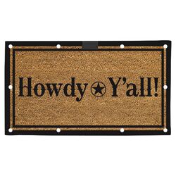Howdy Y'all! LED Mat in Brown