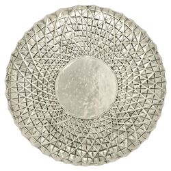 Classy Round Wall Décor in Silver