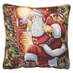 Seasonal Santa Claus Design Throw Pillow