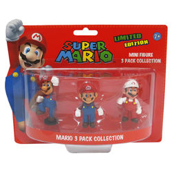 Super Mario 3 Piece Mini Mario Figure Set Super Mario 3 Piece Mini Mario Figure Set