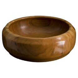 Artisans Domestic Hand Turned Wooden Bowl in Cherry