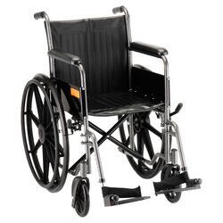 Hammertone Fixed Arm Wheelchair in Black