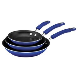 Rachael Ray 3 Piece Skillet Set in Blue