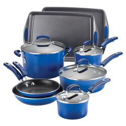 Rachael Ray 12 Piece Cookware Set in Blue