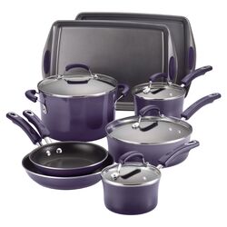 Rachael Ray 12 Piece Cookware Set in Purple