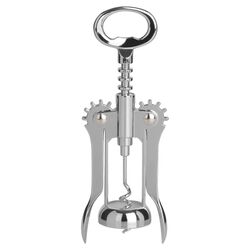 Chrome Plated Wing Corkscrew in Silver
