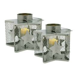 Williamsburg Tea Light in Silver (Set of 2)