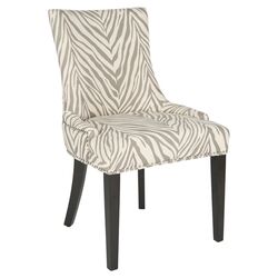Zebra Parsons Chair in Grey (Set of 2)