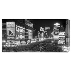 Crowds in Times Square on New Year's Eve, 1936 Canvas Wall Art