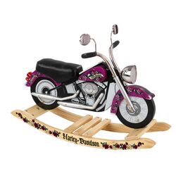 Harley Davidson Roaring Rocker in Pink & Natural