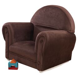 Kid's Rocking Chair in Chocolate Velour