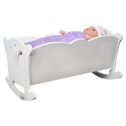 Doll Cradle in White