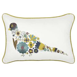 Paradiso Sweet Bird Pillow in White