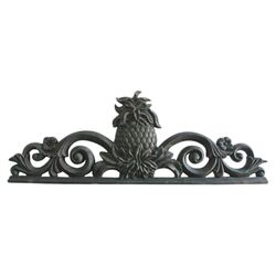 Colonial Welcome Wall Plaque in Antique Black