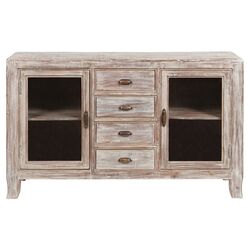 Amelie Buffet in Distressed Light Wood