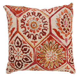 Winter Breeze Throw Pillow in Crimson