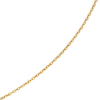 Jewelryweb 14K Necklace - Textured Oval Link