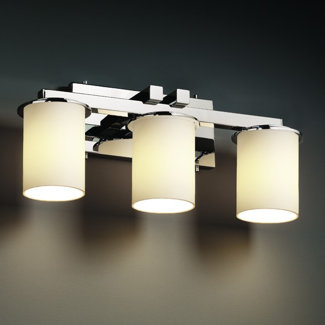 Justice Design Group Fusion Dakota Three Light Bath Vanity